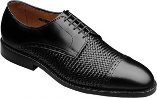 Mens Allen Edmonds New Orleans   Black Custom Calf/Black Weave Woven Shoes