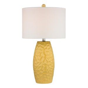 Dimond Lighting DMD D2500 Selsey Ceramic Table Lamp with White Linen Shade