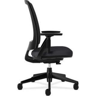 HON Lota Mid Back Work Chair HON228 Frame Finish Black, Seat Color Navy