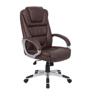 Boss Ntr Executive Leatherplus Chair (20 inches wide x 19 inches deepSeat Height 18.5 21.5 inches highArm Height 26 29 inches highWeight Capacity 250 poundsLarge 27 inches nylon base for greater stabilityBeautifully upholstered with LeatherPlus, leathe