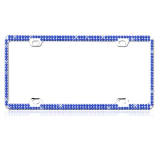 Basacc Blue Crystals Metal License Plate Frame (Blue double row crystalsAll rights reserved. All trade names are registered trademarks of respective manufacturers listed.California PROPOSITION 65 WARNING This product may contain one or more chemicals kno