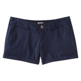 Mossimo Supply Co. Juniors Mid Length Woven Short   In the Navy 1