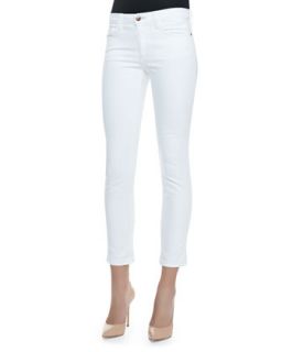 Womens Pennie Cropped Skinny Jeans, Optic White   Joes Jeans