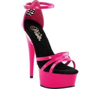 Womens Pleaser Delight 662   Hot Pink/Hot Pink Dress Shoes