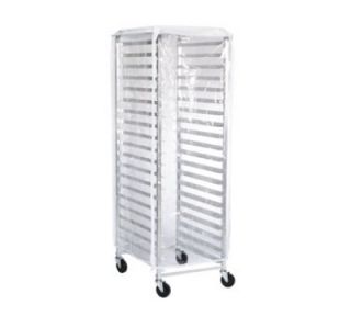 Browne Foodservice Standard Duty Flame Resistant Rack Cover, End Load, Clear