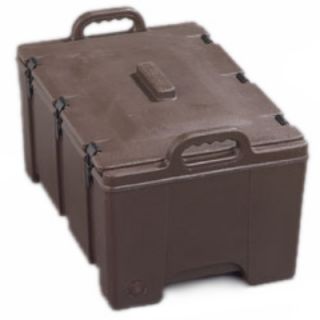 Carlisle 24 qt Insulated Food Carrier, Holds (2) 4 in D Pans, Brown