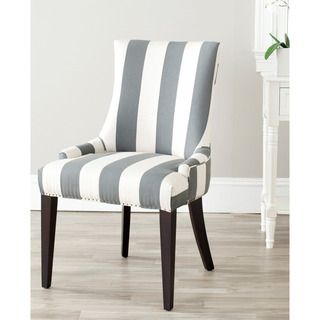 Becca Grey Dining Chair (Grey and beigeMaterials Polyester linen blend and woodFinish BrownSeat height 19.5 inchesDimensions 36.4 inches high x 24.8 inches wide x 22 inches deepNumber of boxes this will ship in 1Chairs arrives fully assembled )