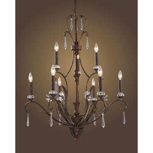 Elk Lighting ELK 2184 6 3 EMILION 9 LIGHT CHANDELIER