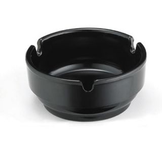 Tablecraft Ashtray, 3 1/4 x 1 1/4 in, Black Phenolic