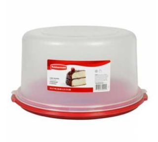 Rubbermaid 10 Cake/Pie Keeper   Clear Lid, White