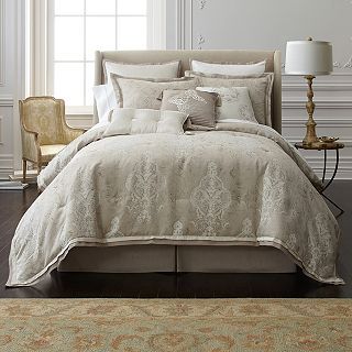 ROYAL VELVET Serene 4 pc. Comforter Set, White/Gray