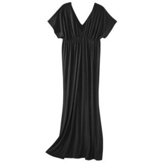 Merona Petites Short Sleeve Maxi Dress   Black XSP