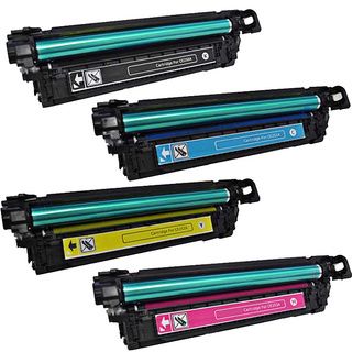 Hp Ce250a (hp 504a) Compatible Black, Cyan, Yellow, Magenta 4 piece Toner Cartridge Set (Black, Cyan, Yellow, MagentaPrint yield 7,000 pages at 5 percent coverageNon refillableModel NL 1x HP CE250A BCYM SetWe cannot accept returns on this product. )