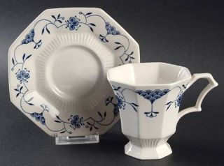 Independence MarthaS Vineyard Footed Cup & Saucer Set, Fine China Dinnerware  