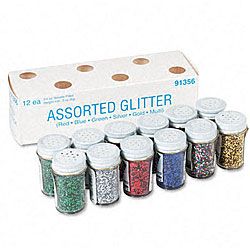 Spectra Glitter 6 color Assortment (pack Of 12)