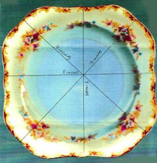 National China (Japan) Wembley Square Salad Plate, Fine China Dinnerware   Red E