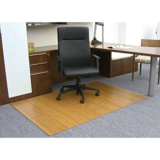 Anji Mountain Bamboo Rug Co Natural 48 x 72 Inch Bamboo Roll Up Office Chair