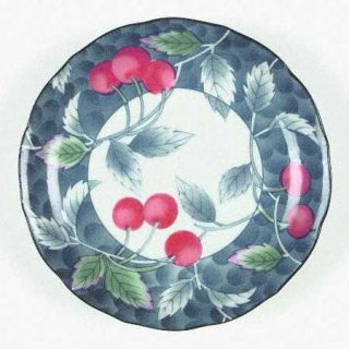 Williams Sonoma Wso22 Salad Plate, Fine China Dinnerware   Red Cherries,Green&Wh