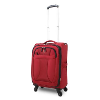 Wenger Sa7208 Collection Deep Red 20 inch Lightweight Carry On Spinner Upright (RedWeight 5 poundsLightweight aluminum handleWheeled YesWheel type SpinnerDimensions 20 inches high x 14 inches long x 7 8.5 inches deep  )