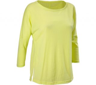 Womens New Balance Inspire 3/4 Sleeve Cover up WFT4185   Sunny Lime Training