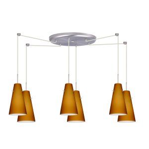 Besa Lighting BEL 6JC 412480 SN Cierro Pendant