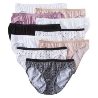 Hanes Womens 10 Pack Cotton Bikini   PW42AS   Assorted Colors/Patterns 8