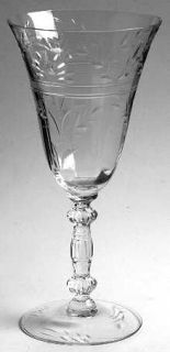 Cambridge Cordelia Water Goblet   Stem #3130, Cut #812