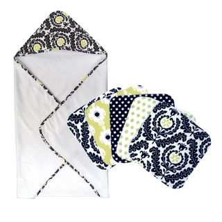 Trend Lab Waverly Rise And Shine Hooded Towel And Wash Cloth 6 piece Set