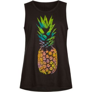 Pineapple Punch Girls Tank Black In Sizes Medium, Large, Small, X Large