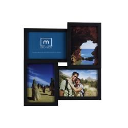 Mellanc 4 photo Black Collage Frame (blackDimensions 14 inches high x 14 inches wide x 1 inch deep )
