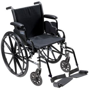 Cruiser3 Light Wheelchair With Flip Back Removable Arms And Footrests
