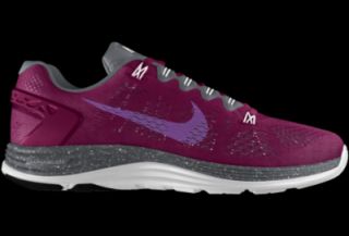 Nike LunarGlide 5 iD Custom (Wide) Kids Running Shoes (3.5y 6y)   Purple