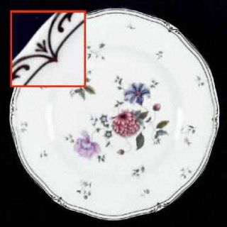 Wedgwood Rosemeade Dinner Plate, Fine China Dinnerware   Bone, Multicolor Flower