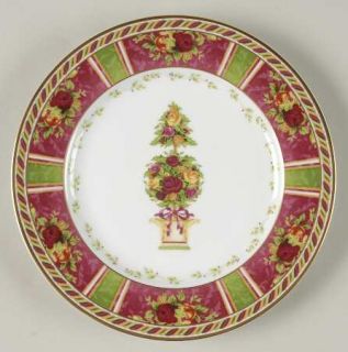 Royal Albert Seasons Of Colour Red Accent Salad Plate, Fine China Dinnerware   S