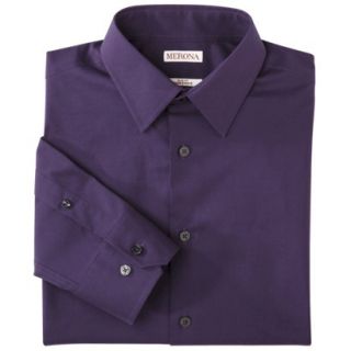 Merona Mens Tailored Fit Dress Shirt   Purple XL