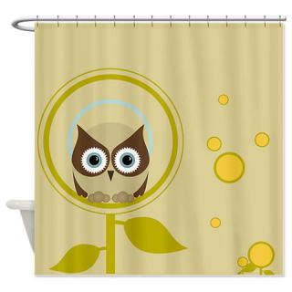  Owl in the Flowers Shower Curtain  Use code FREECART at Checkout