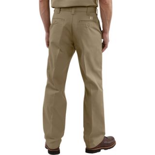 Carhartt Twill Work Pant   Khaki, 42in. Waist x 30in. Inseam, Regular Style,