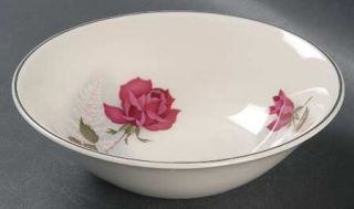 Johnson Brothers Jb141 Coupe Cereal Bowl, Fine China Dinnerware   Roses, Fern, G