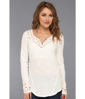 Free People Blue Luna Long Sleeve Top Womens Clothing (White)