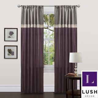 Lush Decor Terra Purple 84 inch Curtain Panels (set Of 2)
