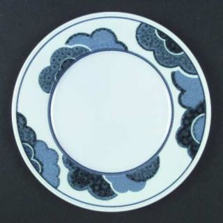 Villeroy & Boch Blue Cloud Salad Plate, Fine China Dinnerware   Blue Floral Or B
