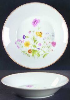 Mikasa Summer Melody Coupe Soup Bowl, Fine China Dinnerware   Floral Center