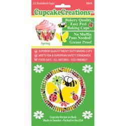 Cupcake Creations Springtime Standard Baking Cups (case Of 32) (PaperPackage includes 32 standard 2 inch baking cupsNo muffin pan requiredDimensions 2 inch diameter)
