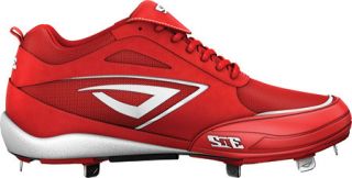 Womens 3N2 Rally Metal PT Fastpitch   Red/White Baseball Cleats
