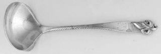 Wallace Orchid Elegance (Strlng,1956) Solid Piece Cream Ladle   Sterling, 1956