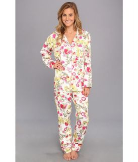 BedHead Cr me Secret Garden Classic Cotton PJ Set Womens Pajama Sets (Beige)