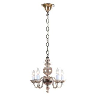 Crystorama 9845 CH CG Harper Chandelier   17W in.   Polished Chrome Multicolor  