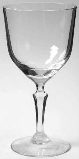 Fostoria Illusion Water Goblet   Stem #6111, Plain