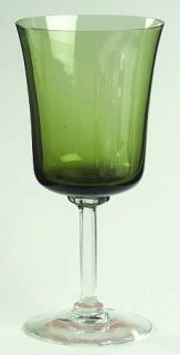 Fostoria Princess Green Water Goblet   Stem #6123, Green   Bowl