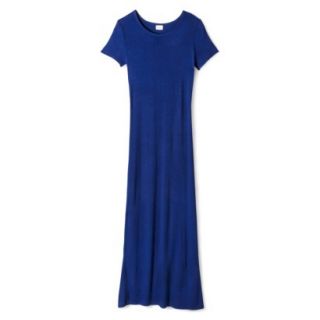 Merona Womens Knit T Shirt Maxi Dress   Waterloo Blue   XS